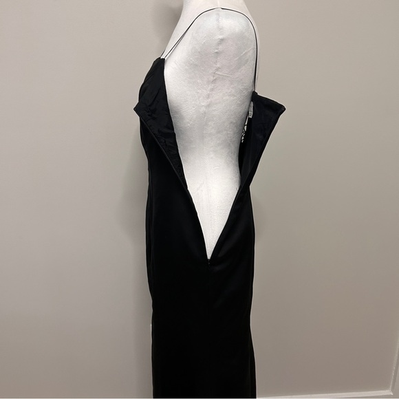 Vintage Fairweather Women’s Size 2 Black long fit and flare Maxi Dress witchy - Picture 9 of 16